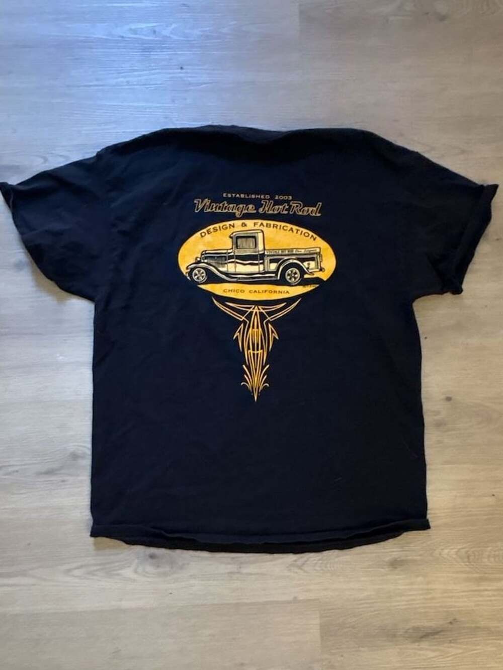 Vintage-Style Hot Rod Chico California Cotton Graphic T-Shirt XL